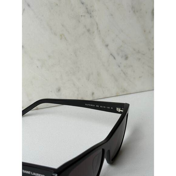NEW Saint Laurent SL276 XL Mica Sunglasses in Black - Picture 7 of 7